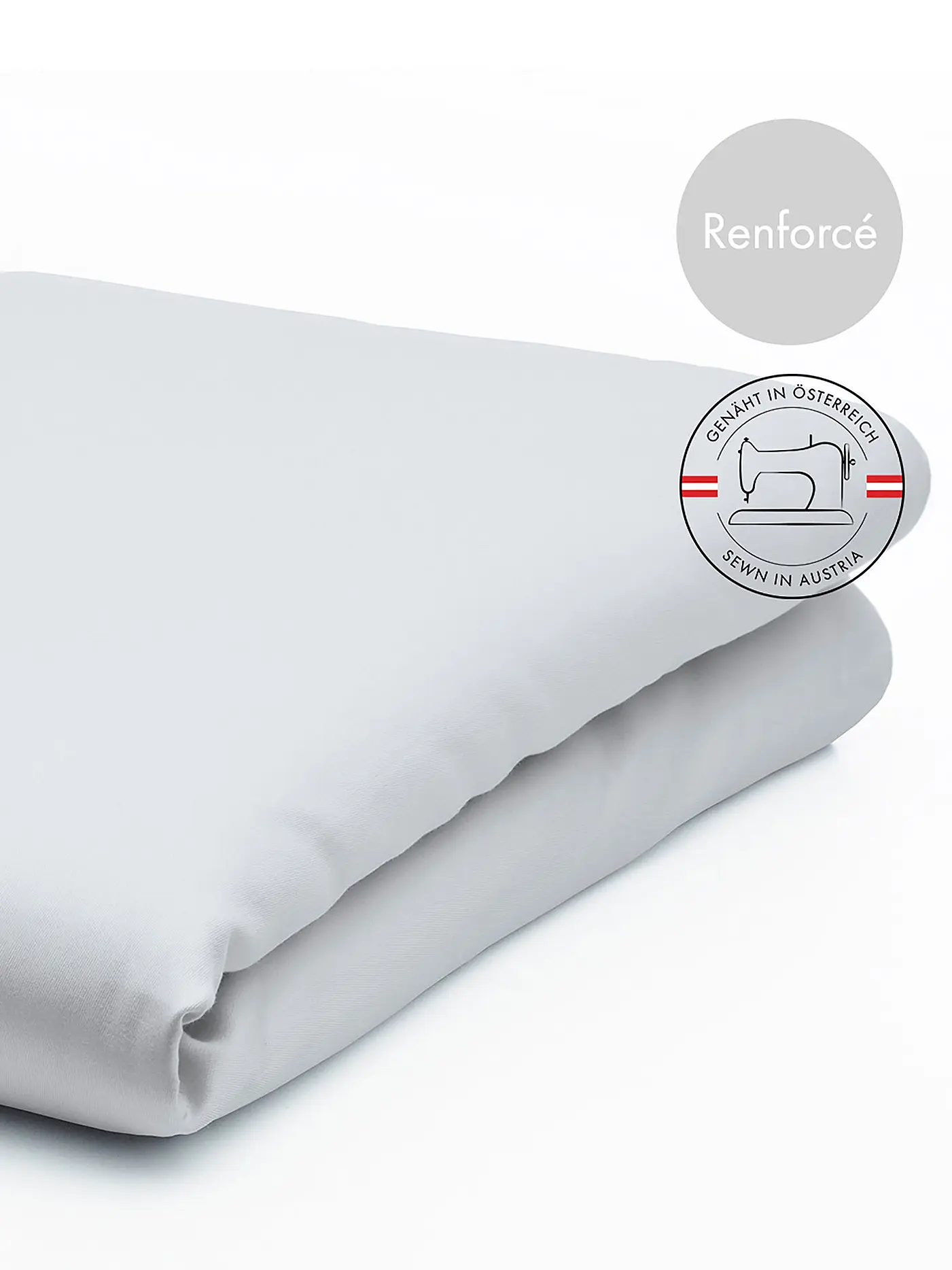 FLEURESSE | Leintuch "Monika" 240x260cm (Weiss) | silber